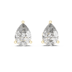 Pear Shape Diamond Stud Earrings