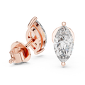 1Marquise Diamond Stud Earrings