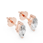 Marquise Diamond Stud Earrings