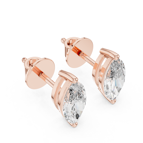 1Marquise Diamond Stud Earrings