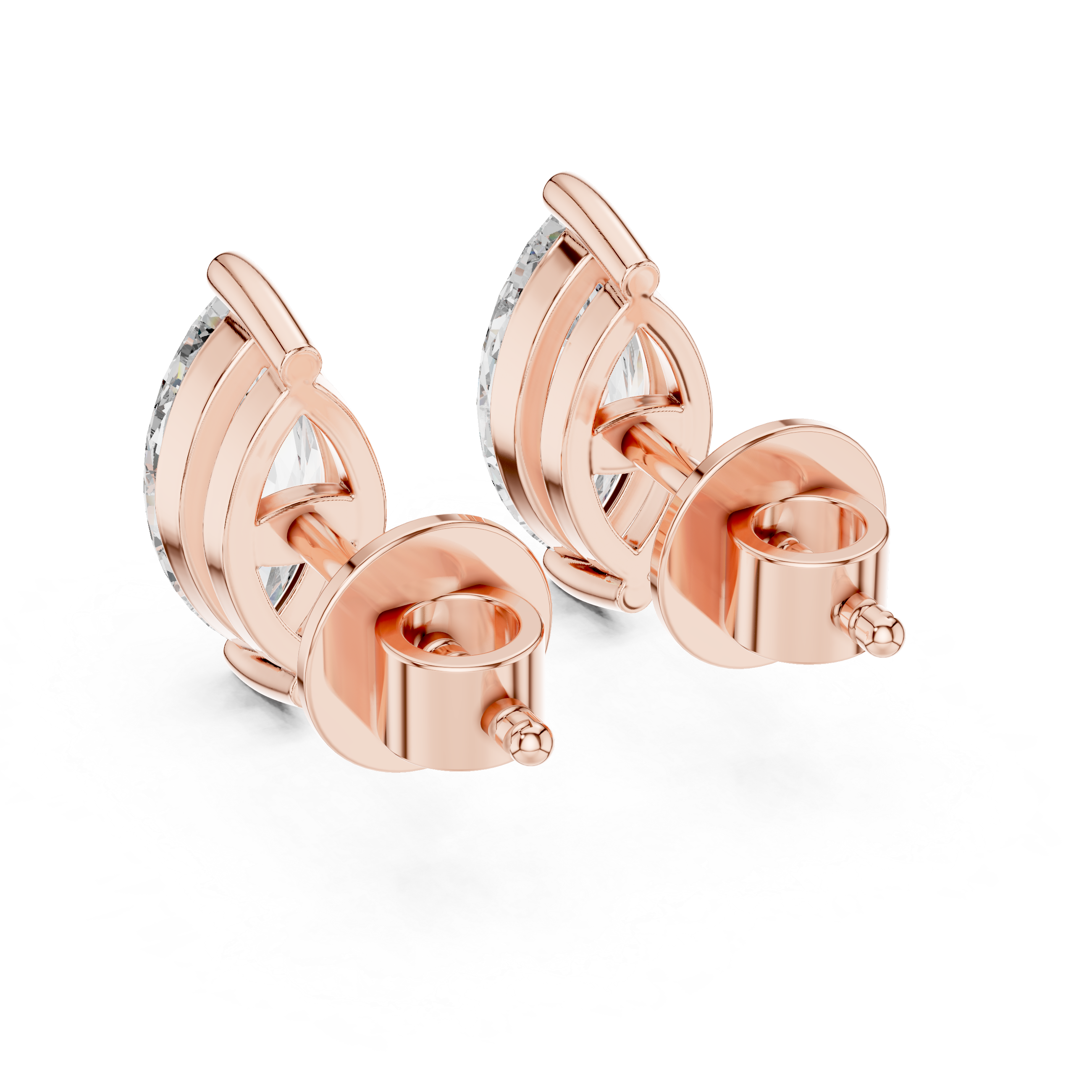 1Marquise Diamond Stud Earrings