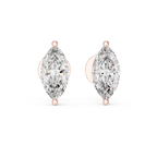 1Marquise Diamond Stud Earrings