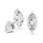 Marquise Diamond Stud Earrings