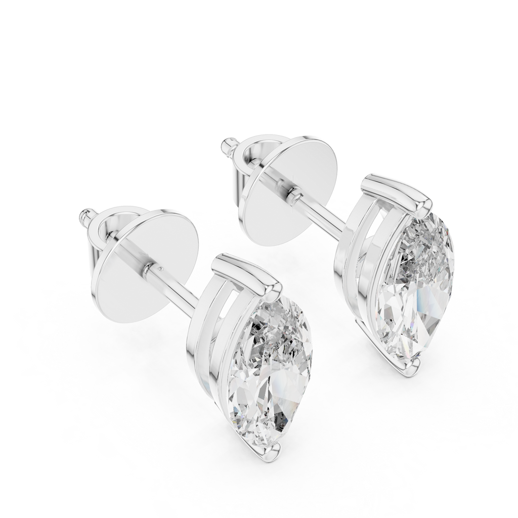 Marquise Diamond Stud Earrings