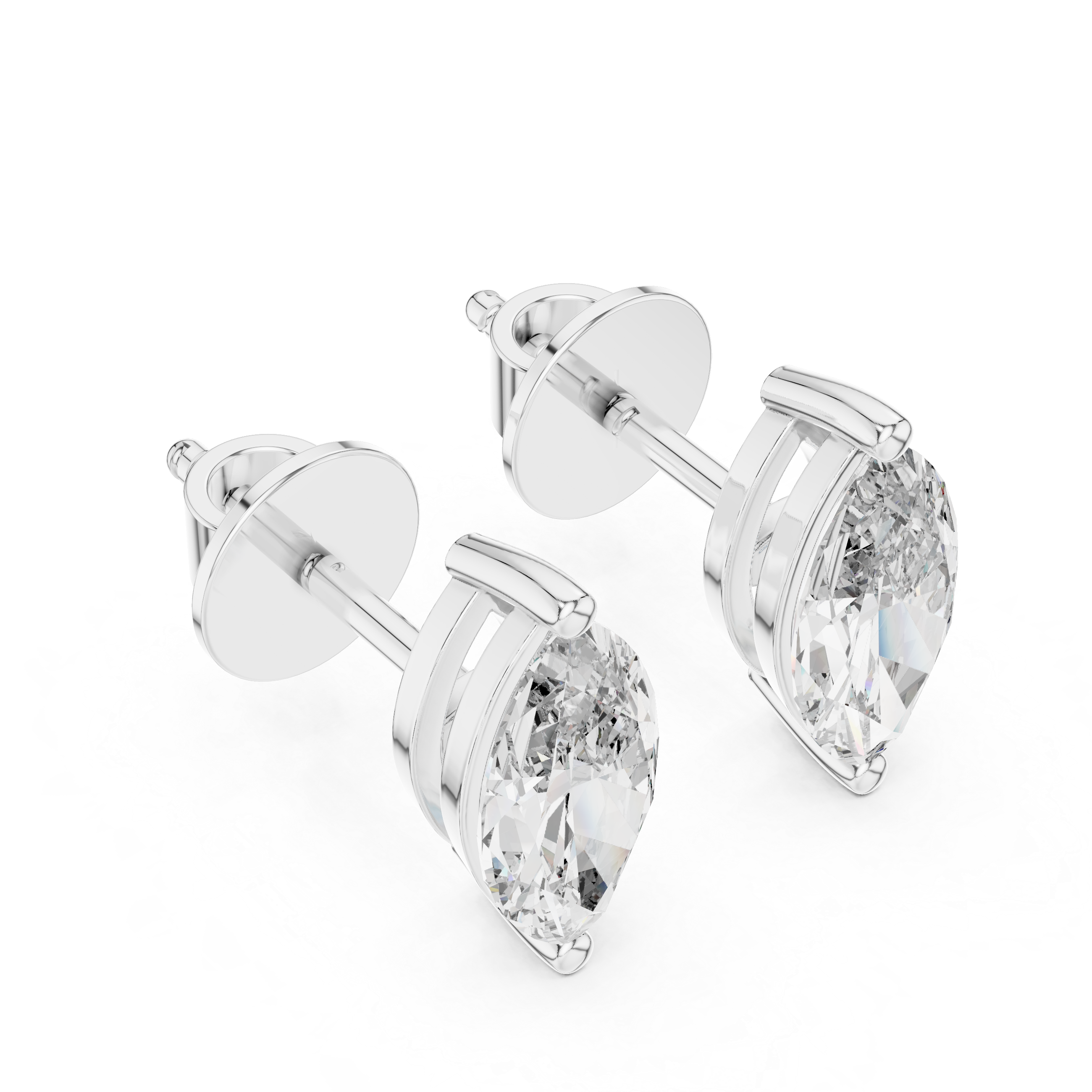 Marquise Diamond Stud Earrings
