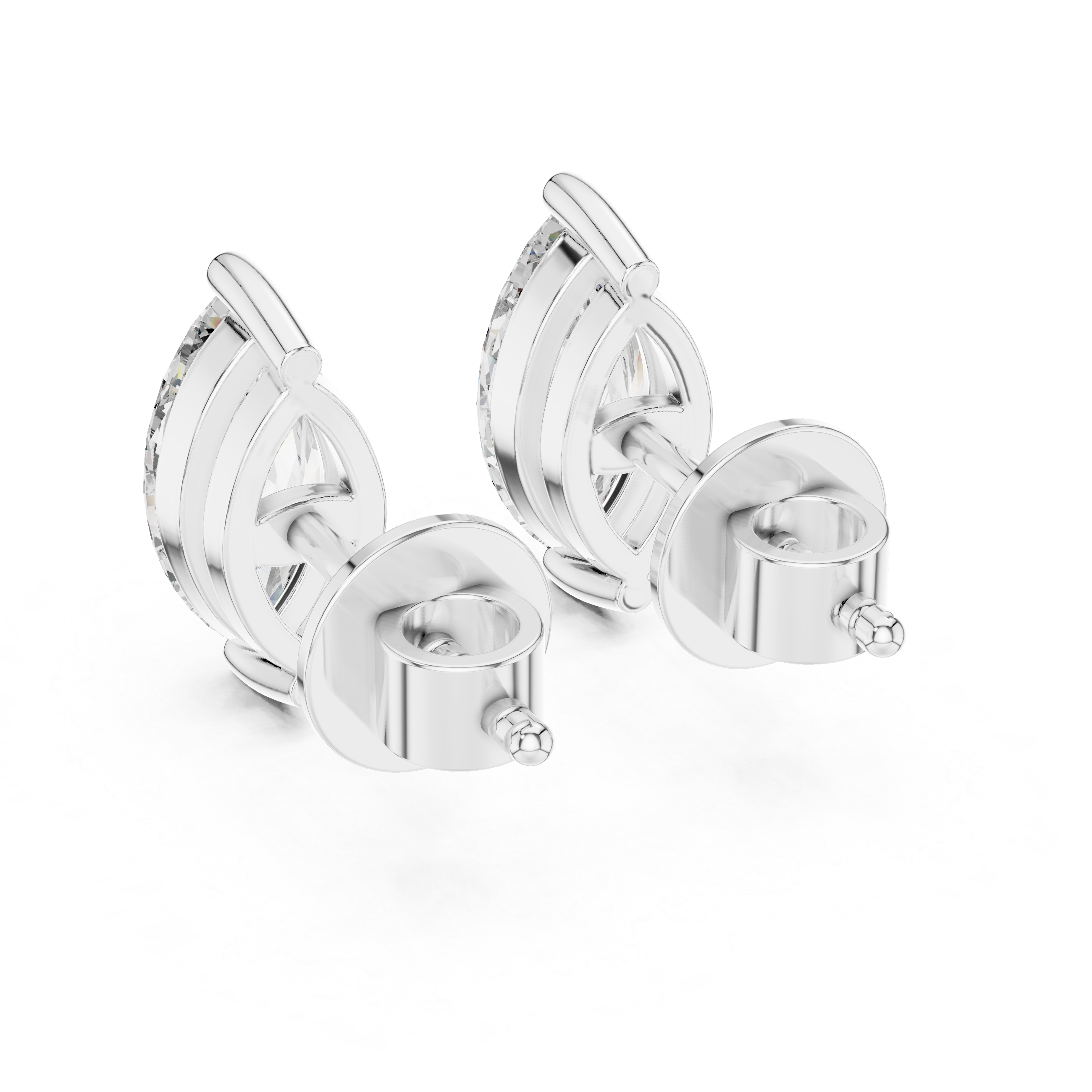 Marquise Diamond Stud Earrings