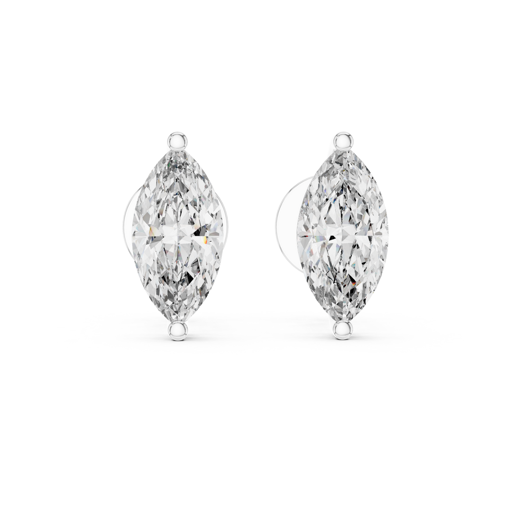 Marquise Diamond Stud Earrings