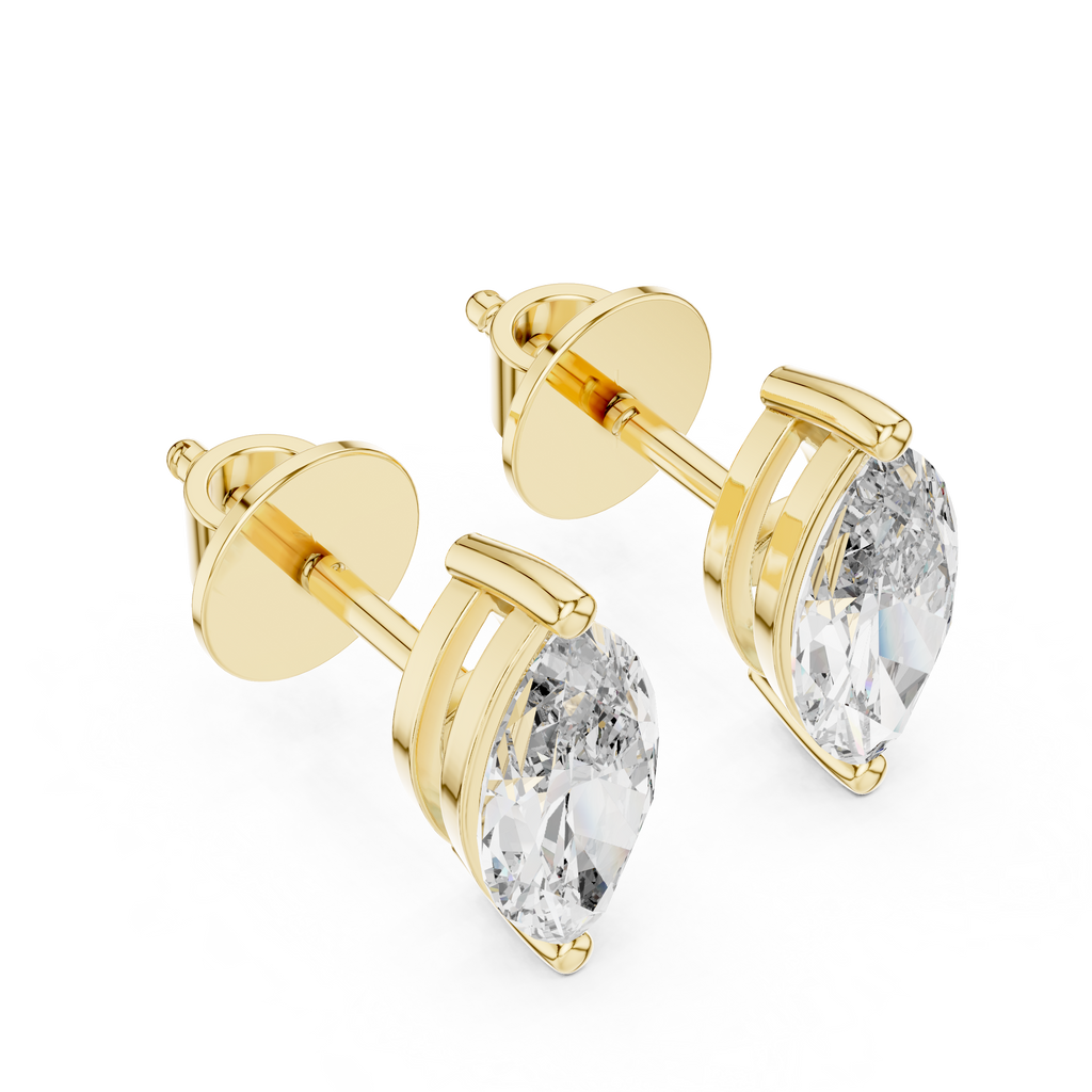 Marquise Diamond Stud Earrings