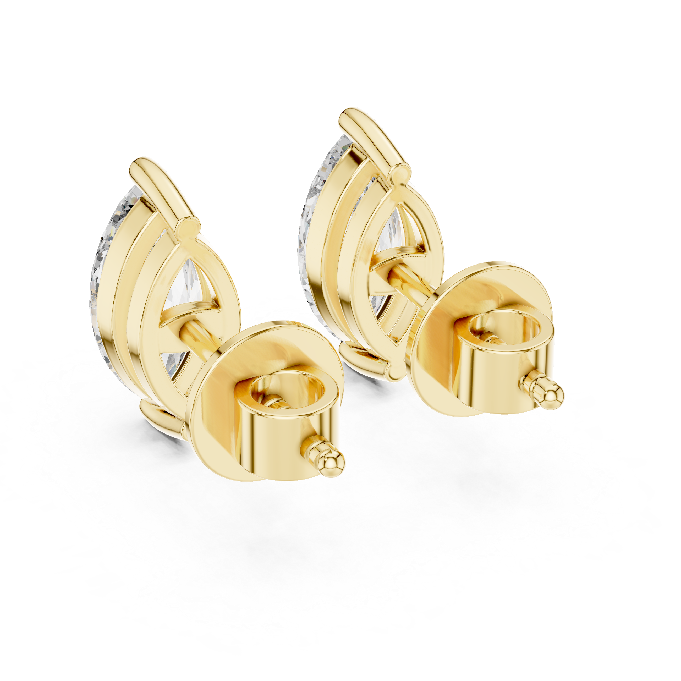 Marquise Diamond Stud Earrings