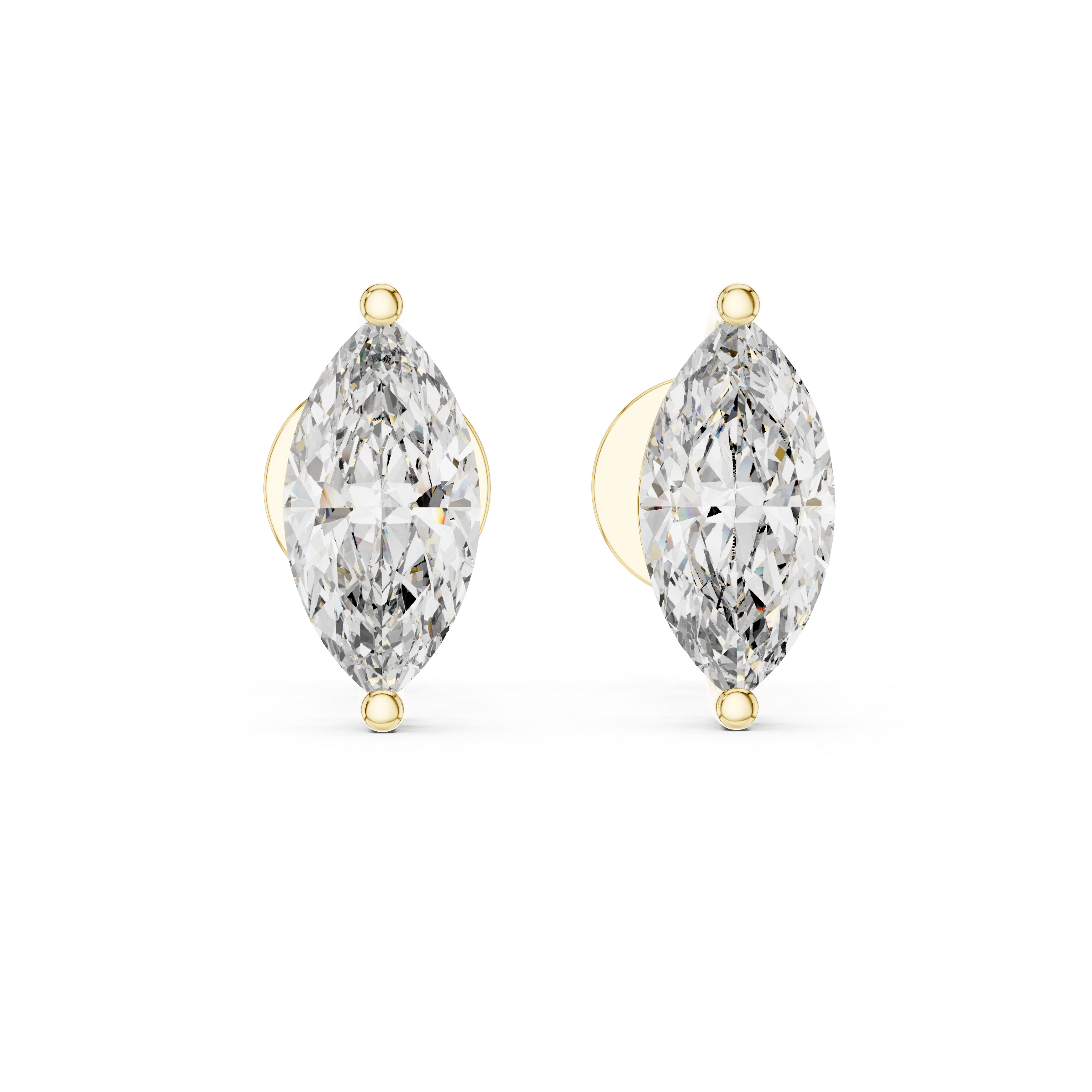 Marquise Diamond Stud Earrings