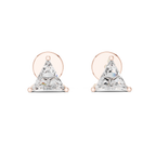 1Triangle Diamond Stud Earrings