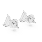 Triangle Diamond Stud Earrings