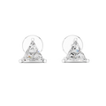 Triangle Diamond Stud Earrings