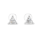 Triangle Diamond Stud Earrings