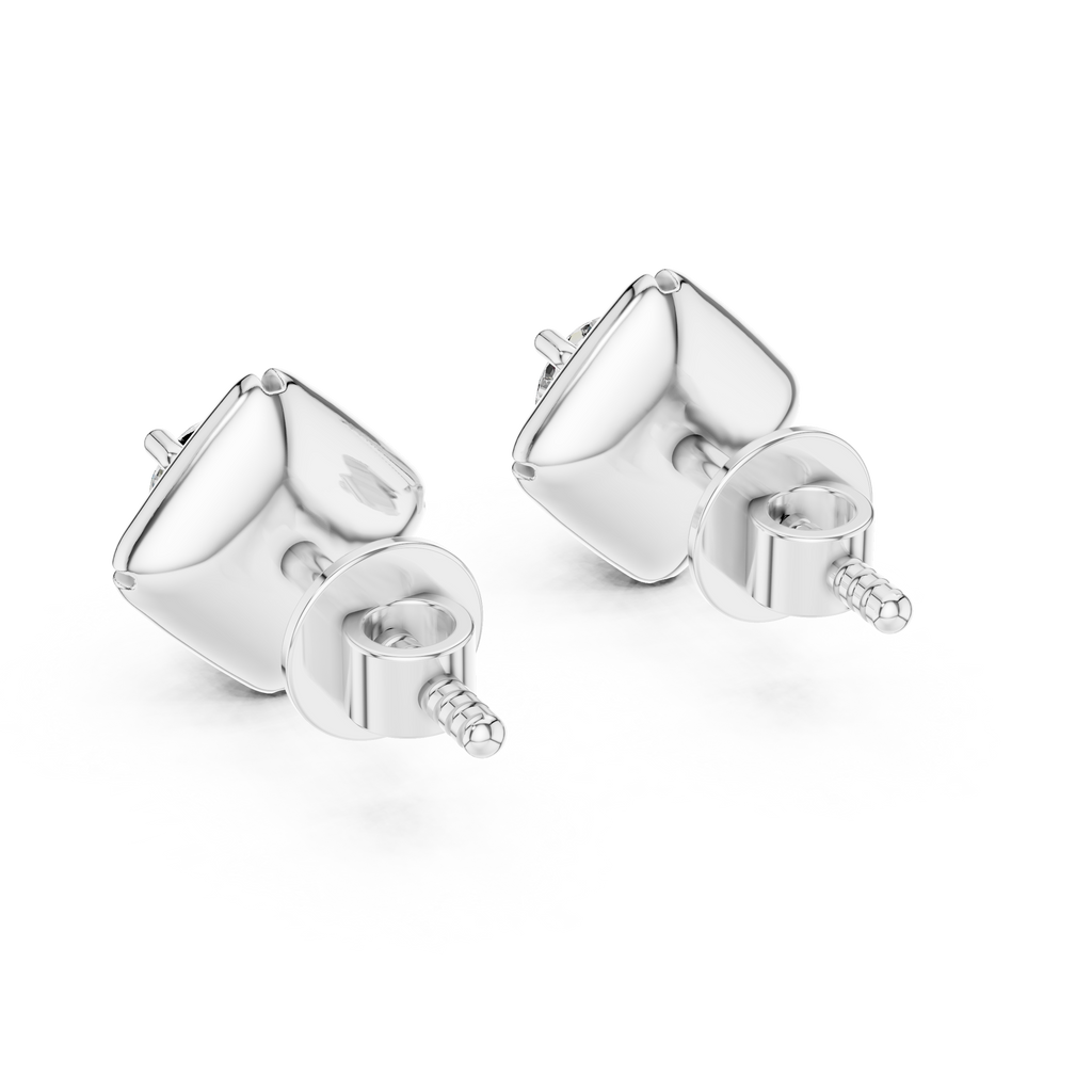 Round Diamond Star Stud Earrings