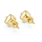 Round Diamond Star Stud Earrings