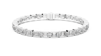 Emerald Cut Diamonds Tennis Bracelet