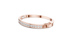Round Diamond Channel Set Bangle Bracelet