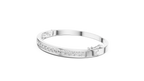 Round Diamond Channel Set Bangle Bracelet