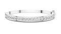 Round Diamond Channel Set Bangle Bracelet