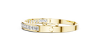 Round Diamond Channel Set Bangle Bracelet