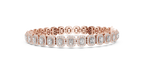 Radiant Cut Diamond Halo Tennis Bracelet