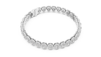 Radiant Cut Diamond Halo Tennis Bracelet