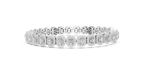 Radiant Cut Diamond Halo Tennis Bracelet