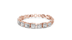 Radiant and Emerald Cut Diamond Bracelet