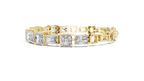 Radiant and Emerald Cut Diamond Bracelet