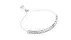 Round Diamond Adjustable Slider Bracelet