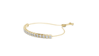Round Diamond Adjustable Slider Bracelet