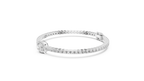 Round Diamond Halo Center Tennis Bracelet