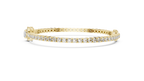 Round Diamond Halo Center Tennis Bracelet