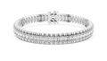 Emerald Cut Diamond Tennis Bracelet