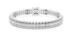 Emerald Cut Diamond Tennis Bracelet