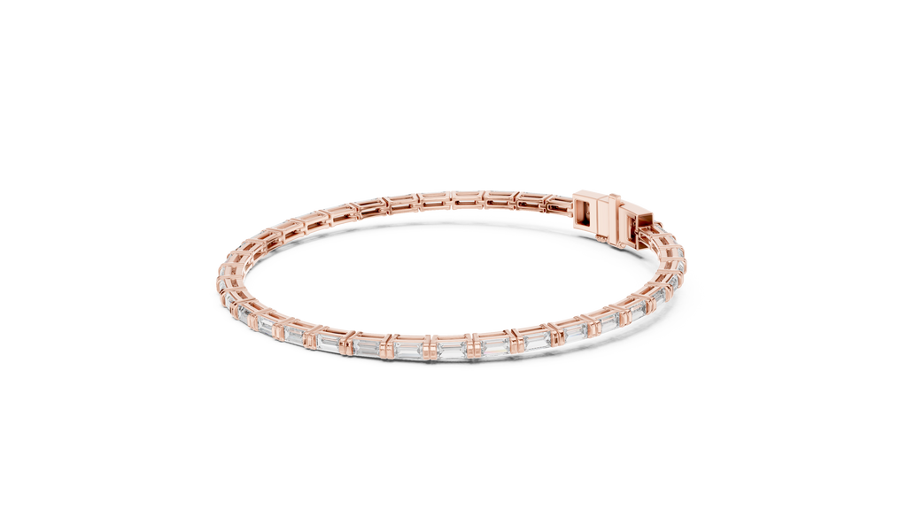 Baguette Cut Diamond Tennis Bracelet