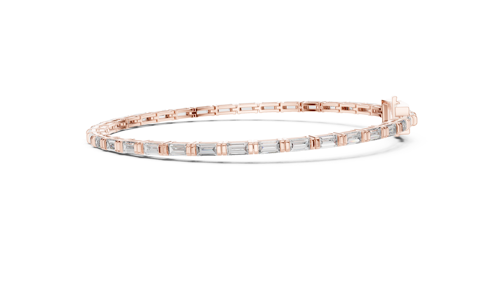 Baguette Cut Diamond Tennis Bracelet