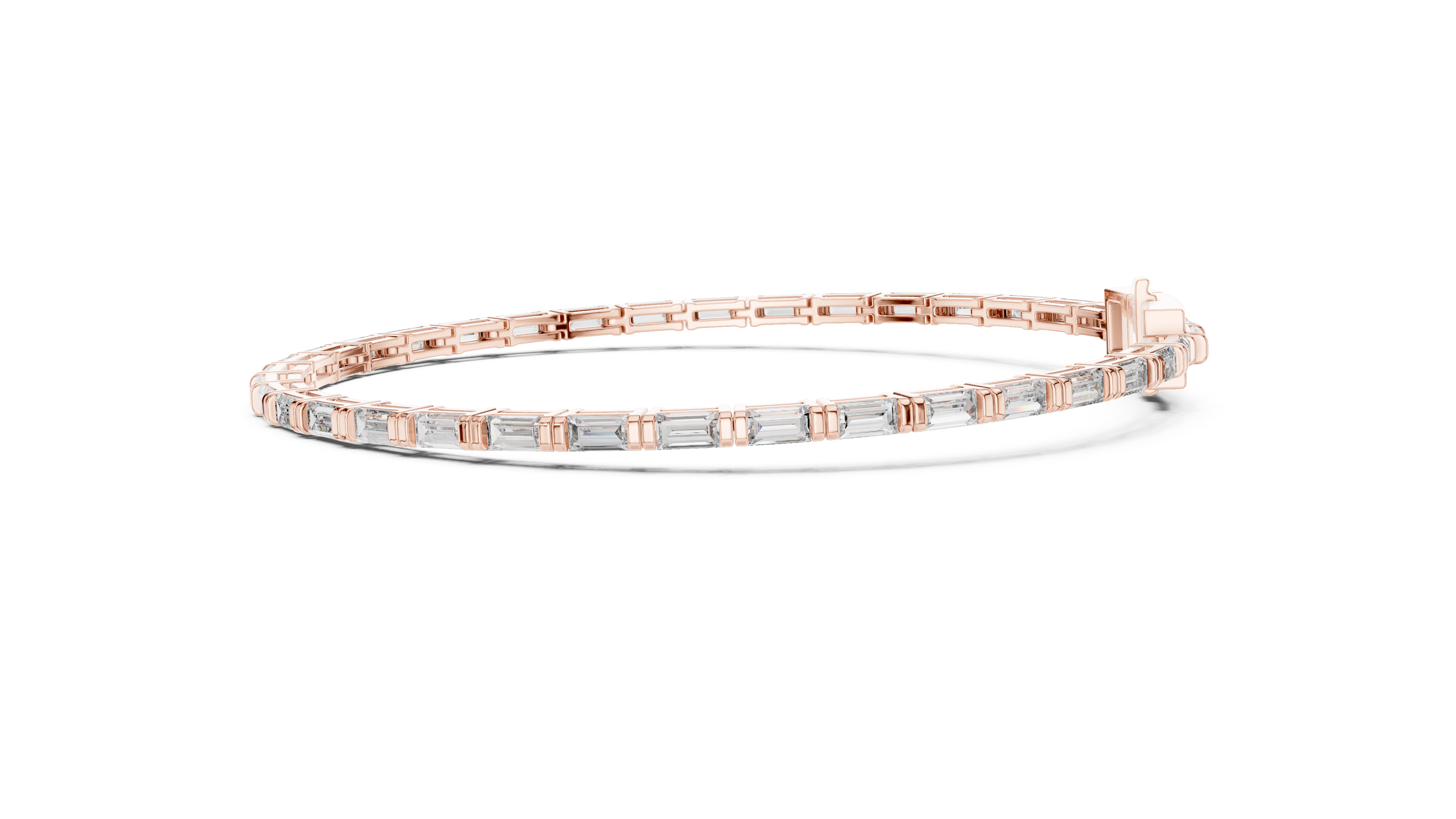 Baguette Cut Diamond Tennis Bracelet