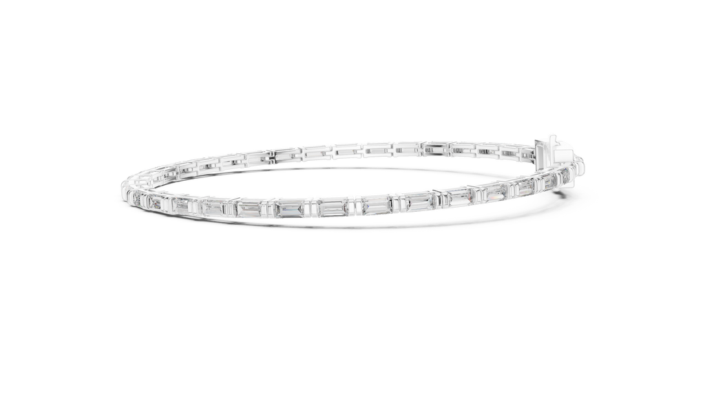Baguette Cut Diamond Tennis Bracelet
