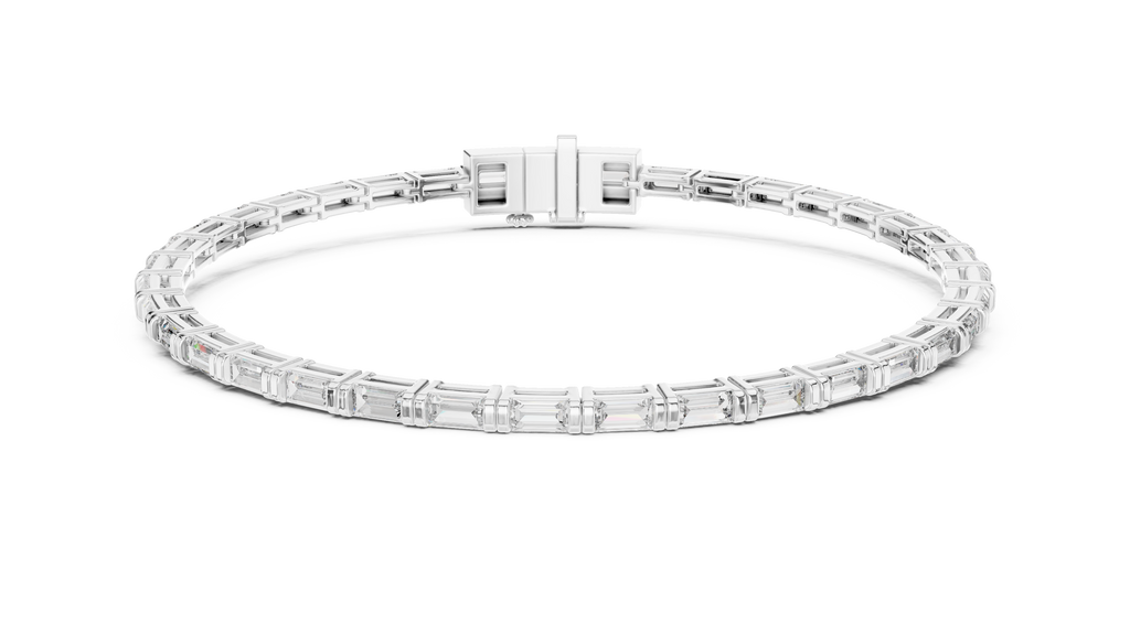 Baguette Cut Diamond Tennis Bracelet