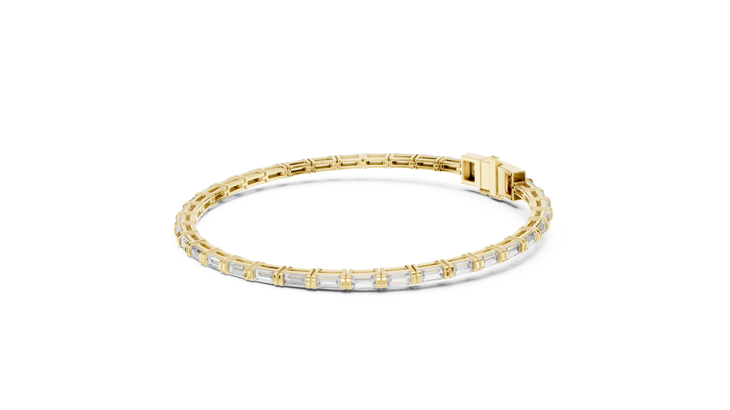 Baguette Cut Diamond Tennis Bracelet