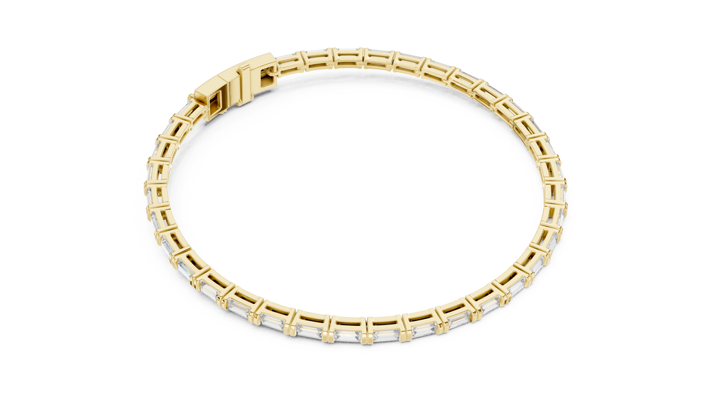 Baguette Cut Diamond Tennis Bracelet