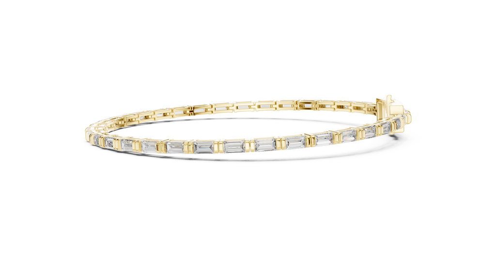 Baguette Cut Diamond Tennis Bracelet
