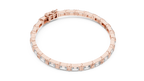 Emerald Cut Diamond Link Tennis Bracelet