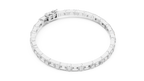 Emerald Cut Diamond Link Tennis Bracelet