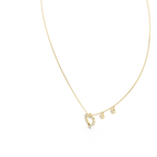 1Heart Diamond Halo Pendant Necklace