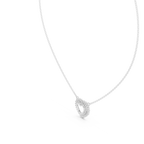 1Diamond Heart Halo Pendant Necklace