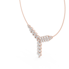 1Pear Diamond V Drop Statement Necklace