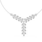 1Pear Diamond V Drop Statement Necklace
